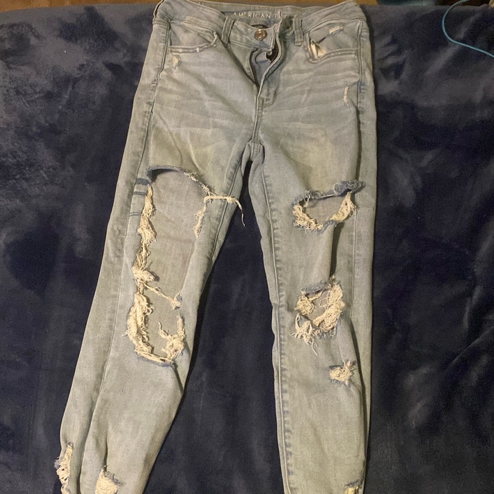 Used ripped jeans